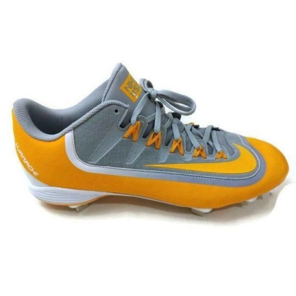 Nike‎ Huarache 2KFilth Pro Low Metal Baseball Cleat Mens 14 Yellow Gray New